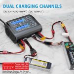 LiPo Battery Charger Dual 10A RC Fast Balance Battery Charger Discharger | RC Car Drone Chargers for 1S-6S LiPo Li-ion Life LiHV 1S-15S NiCd NiMH 2-20V PB Smart Batteries - Image 4