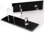 WANLIAN Acrylic Desktop Knife Stand - Knife Holder Display Case for Practice Knives (Black, Pack of 2) - Image 4