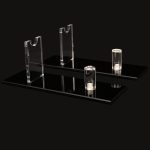 WANLIAN Acrylic Desktop Knife Stand - Knife Holder Display Case for Practice Knives (Black, Pack of 2) - Image 5
