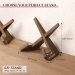 ANBOXIT Plate Stand for Display - 6.5 Inch Plate Holder Easel | Wooden Decorative Table Top Plate Stand, Picture Frame Holder for Photo - Image 5