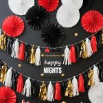 Red Black White Gold Paper Tassel, 20 Pack, Party Decorations for Birthday, Baby Shower, Sprot Game,Graduation - Image 7