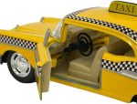 KiNSMART 1957 Chevy Bel Air Coupe Classic Taxi Cab 5" 1:40 Scale Die Cast Metal Model Toy Car - Image 3