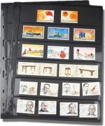 MUDOR Stamp Pages for Stamp Collection Album Binder Book, 10 Sheet 6 Rows | Stamp Sleeves 6 Pocket for Collectors ,Stamp Collecting Sheets Supplies - Image 9
