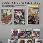12pcs Comic Book Display Manga Shelves Stand Wall Mount Comic Frame Holder | Clear Acrylic, Floating Display for Comic Books, Graded Comics & Magazines Shelf Stand - Image 5