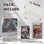 12pcs Comic Book Display Manga Shelves Stand Wall Mount Comic Frame Holder | Clear Acrylic, Floating Display for Comic Books, Graded Comics & Magazines Shelf Stand - Image 6