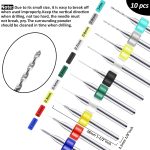 Mudder 57pcs Micro Drill Bits & Pin Vise Set, 46 Pcs Hand Twist Drills and 10 Pcs PCB Mini Cutting Bits for Resin, Beads, Polymer Clay, Craft, DIY Jewelry, Model Making Projects(Black) - Image 4