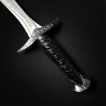 LKOQO 11" Fantasy Medieval Elvish Dagger. For Collection, Gift or Cosplay Renaissance Characters A Fair,Stainless Steel (Black) - Image 5