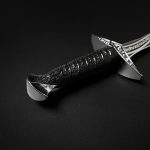 LKOQO 11" Fantasy Medieval Elvish Dagger. For Collection, Gift or Cosplay Renaissance Characters A Fair,Stainless Steel (Black) - Image 6