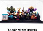 Minifigure Display Case for LEGO, 3-Tier Acrylic Dustproof, Black | Acrylic, Dustproof, 3 Removable Tiered Steps, Holds 35 Minifigures, Stackable, Desk Display, Gift for Collectors, Black - Image 5