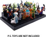 Minifigure Display Case for LEGO, 3-Tier Acrylic Dustproof, Black | Acrylic, Dustproof, 3 Removable Tiered Steps, Holds 35 Minifigures, Stackable, Desk Display, Gift for Collectors, Black - Image 7