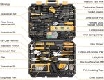 DEKOPRO 228 Piece Socket Wrench Auto Repair Tool Combination Package Mixed Tool Set Hand Tool Kit with Plastic Toolbox Storage Case - Image 4
