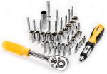 DEKOPRO 228 Piece Socket Wrench Auto Repair Tool Combination Package Mixed Tool Set Hand Tool Kit with Plastic Toolbox Storage Case - Image 5