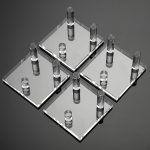 Hipiwe Clear Acrylic Display Stand - 4 Packs Three-Peg Rock Holder Easel | Small Dispaly Holders for Fossil Coral Geodes Rock Mineral Agate Small Collectibles - Image 8