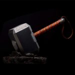 Thor's Hammer With Base - Nordic Myth Metal War Hammer - 44.5cm/17.5" - Cosplay Props Available For Collection - The Dark World Lightning Strike Hammer - Image 5
