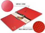Cutting Board Mats Flexible Plastic Colored Mats with Food Icons, Fotouzy BPA-Free, Non-Porous, Anti-skid back and Dishwasher Safe, Set of 7 Rainbow - 7 Pieces - Image 4