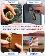 50 Pack Military Challenge Coins, Thank You to All Veterans | Thank You for Your Service Coin, Veterans Day Gifts Bulk, Military Appreciation Gifts, Tribute to Service & Sacrifice - Image 6