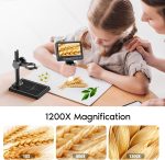 Leipan 1080P LCD Digital Microscope with 32GB SD Card, 5'' Coin Microscope | 5-inch IPS Screen,PC View,Photo/Video Capture,Compatible with Windows Mac - Image 4