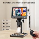 Leipan 1080P LCD Digital Microscope with 32GB SD Card, 5'' Coin Microscope | 5-inch IPS Screen,PC View,Photo/Video Capture,Compatible with Windows Mac - Image 6