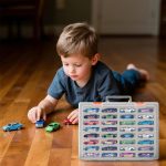 Xuerdon Toy Car Storage Case with 32 Foam Slots for Hot Wheels/for Matchbox | 1:64 Transparent Display Case for Car, Kids and Collectors, Carry or Wall Mount, Removable Foam, Box Only - Image 9