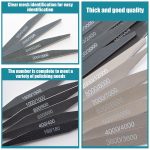 Honoson 20 Pcs Model Sanding Sticks,Low and High Grits,Double Angle Shape - Image 4