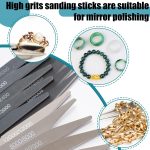 Honoson 20 Pcs Model Sanding Sticks,Low and High Grits,Double Angle Shape - Image 5