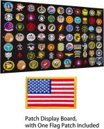 Tactical Patch Display Panel Holder Board for Military Army Combat Morale Uniform Hook and Loop Emblems, 43 Inches x 27.5 Inches (Large), with 1 Flag Patch Included - Image 4