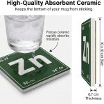 Square Chemical Element Coasters Set of 6,Geek Gift for Science Enthusiast | Geek style.Low-density lightweight material.Protects the desktop.Can be used as a decorative item or gift. - Image 4