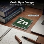 Square Chemical Element Coasters Set of 6,Geek Gift for Science Enthusiast | Geek style.Low-density lightweight material.Protects the desktop.Can be used as a decorative item or gift. - Image 6
