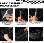 5 PCS Acrylic Display Case for 1: 24 Scale Clear Display Boxes with Plastic Base, Model Showcase & Storage Organizer - Image 6