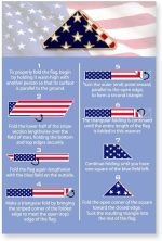 PinMart Folded American Flag Memorial Veteran Lapel Pin - Enamel Pins - Image 3