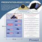 PinMart Folded American Flag Memorial Veteran Lapel Pin - Enamel Pins - Image 6