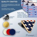 PinMart Folded American Flag Memorial Veteran Lapel Pin - Enamel Pins - Image 8