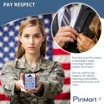 PinMart Folded American Flag Memorial Veteran Lapel Pin - Enamel Pins - Image 10