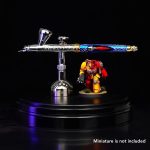 Harder & Steenbeck Giraldez Infinity CRplus MkII Airbrush, 0.25mm | Titanium UberDetail Nozzle with Acupressure & Clog Control, Dual Action Gravity Feed, Detail & 2ml Cup for Precision Work - Image 3