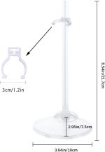 20PCS Doll Holder, Doll Stand Display Holder, Ideal Display Stand Support with Adjustable Waist Clip for 11 to 13 Inch Tall Dolls - Image 3