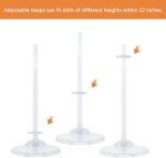 20PCS Doll Holder, Doll Stand Display Holder, Ideal Display Stand Support with Adjustable Waist Clip for 11 to 13 Inch Tall Dolls - Image 5