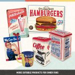 Nostalgic-Art Retro tin sign, 7.9" x 11.8", Milkshake – Gift idea for diner fans, made of metal, vintage design | Made of metal, vintage design, tin signs sayings, gift idea for diner fans - Image 3