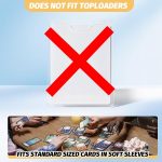 GERMUN 9 Pocket Trading Card Binder,720 Cards,40 Top-Loading Pages, Double Sided Pockets PU Cover Zipper Collection Album Folder for Standard MTG, TCG, Sports Cards(Black) - Image 4