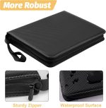 GERMUN 9 Pocket Trading Card Binder,720 Cards,40 Top-Loading Pages, Double Sided Pockets PU Cover Zipper Collection Album Folder for Standard MTG, TCG, Sports Cards(Black) - Image 6