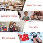 DIY FM Radio Kit, Soldering Practice Electronics Project, Transparent Case, with PCB, Speaker, Digital Display, for Beginners & STEM Learning - Image 4