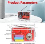 DIY FM Radio Kit, Soldering Practice Electronics Project, Transparent Case, with PCB, Speaker, Digital Display, for Beginners & STEM Learning - Image 6