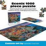 Buffalo Games Peter Stewart, Cinque Terre, 1000 Piece Adult Jigsaw Puzzle | Cinque Terre Seaside Scene, Poster Included, Precision-Cut Pieces, Made in USA, Thicker Board - Image 3