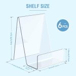 6 Pack Acrylic Book Stand, Easel Stand for Display, Book Display Holder | Clear Display Stand for Album, CD, Magazine, Postcard, Picture, Plate, Artworks, Phone, Tablet - Image 3