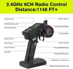 1/10 Brushless RC Cars, 50+ MPH, 4WD Trucks, Carbon Fiber, Ages 8+ | 60A ESC Monster Trucks, 3650 2650KV Brushless Motor, 3S LiPo, Gyro, CNC Central Differential, 11KG Metal Servo with 7075 Gear - Image 7