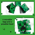 LEGO Minecraft The Creeper Kids Building Toy - Minecraft Toy for Boys & Girls, Ages 10+ - Room Decor for Gamers w/ 1st Version Creeper Minifigure - Gift for Birthdays - 21276 - Image 4
