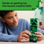 LEGO Minecraft The Creeper Kids Building Toy - Minecraft Toy for Boys & Girls, Ages 10+ - Room Decor for Gamers w/ 1st Version Creeper Minifigure - Gift for Birthdays - 21276 - Image 5