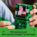 LEGO Minecraft The Creeper Kids Building Toy - Minecraft Toy for Boys & Girls, Ages 10+ - Room Decor for Gamers w/ 1st Version Creeper Minifigure - Gift for Birthdays - 21276 - Image 6