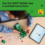LEGO Minecraft The Creeper Kids Building Toy - Minecraft Toy for Boys & Girls, Ages 10+ - Room Decor for Gamers w/ 1st Version Creeper Minifigure - Gift for Birthdays - 21276 - Image 7