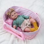 BABESIDE Reborn Baby Dolls with Bassinet, 20Inch Cute Soft Vinyl Realistic-Newborn Baby Doll Poseable Real Life Lifelike Baby Dolls w/Doll Accessories for 3+ Year Old Girls - Image 6