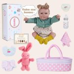 BABESIDE Reborn Baby Dolls with Bassinet, 20Inch Cute Soft Vinyl Realistic-Newborn Baby Doll Poseable Real Life Lifelike Baby Dolls w/Doll Accessories for 3+ Year Old Girls - Image 7